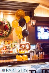 Balloon centerpiece by Partistry Balloons