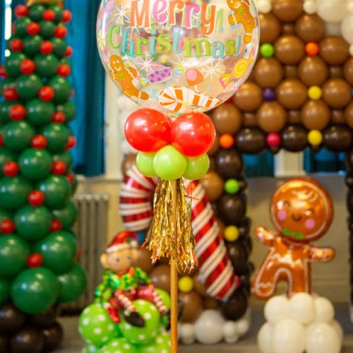 Balloon centerpiece by Partistry Balloons