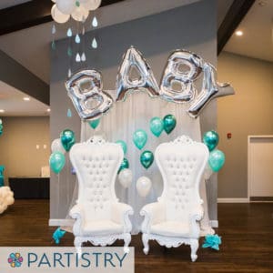 Custom balloon feature installation by Partistry Balloons