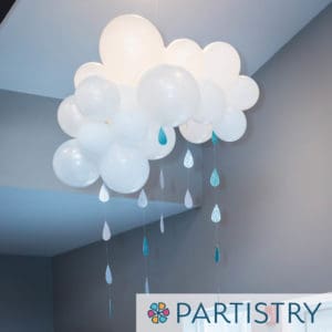 Custom balloon feature installation by Partistry Balloons