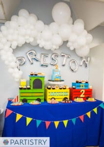 Custom balloon feature installation by Partistry Balloons