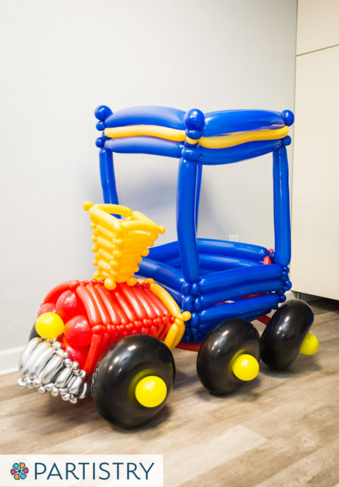 Train Themed Birthday - Balloon Train