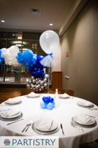 Balloon centerpiece by Partistry Balloons