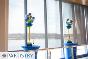 Balloon centerpiece by Partistry Balloons