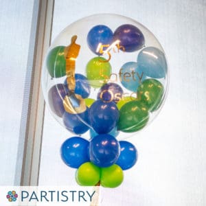 Balloon centerpiece by Partistry Balloons