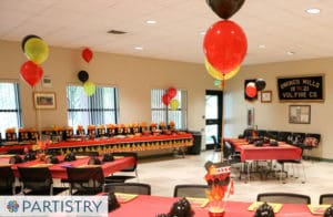 Balloon centerpiece by Partistry Balloons