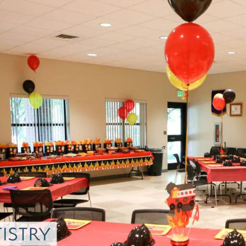 Balloon centerpiece by Partistry Balloons
