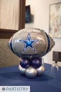 Balloon centerpiece by Partistry Balloons
