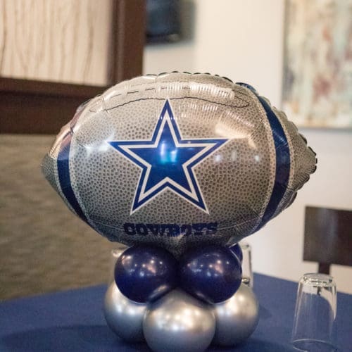 Balloon centerpiece by Partistry Balloons