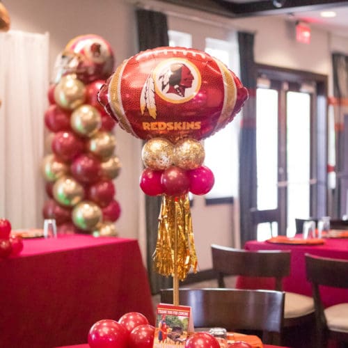 Balloon centerpiece by Partistry Balloons