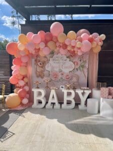 Custom balloon garland by Partistry Balloons