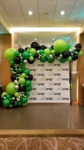 Custom balloon garland by Partistry Balloons
