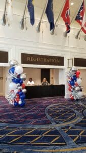 Custom balloon garland by Partistry Balloons