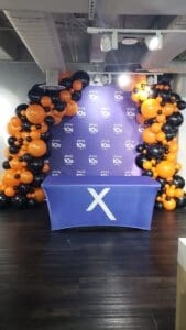 Custom balloon garland by Partistry Balloons
