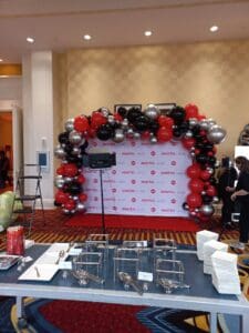 Custom balloon garland by Partistry Balloons