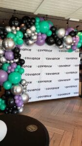 Custom balloon garland by Partistry Balloons