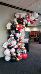 Custom balloon garland by Partistry Balloons