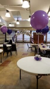Balloon centerpiece by Partistry Balloons
