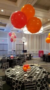 Balloon centerpiece by Partistry Balloons