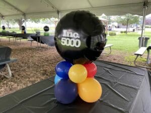 Balloon centerpiece by Partistry Balloons