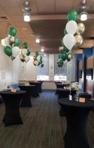 Balloon centerpiece by Partistry Balloons