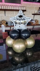 Balloon centerpiece by Partistry Balloons