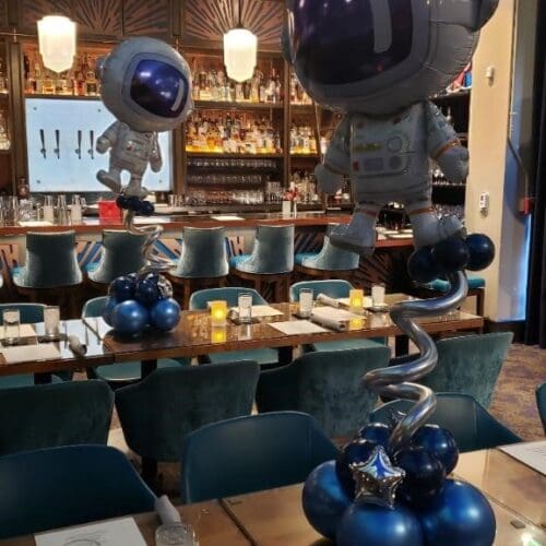 Balloon centerpiece by Partistry Balloons