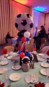 Balloon centerpiece by Partistry Balloons