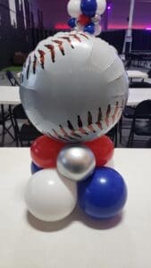 Balloon centerpiece by Partistry Balloons