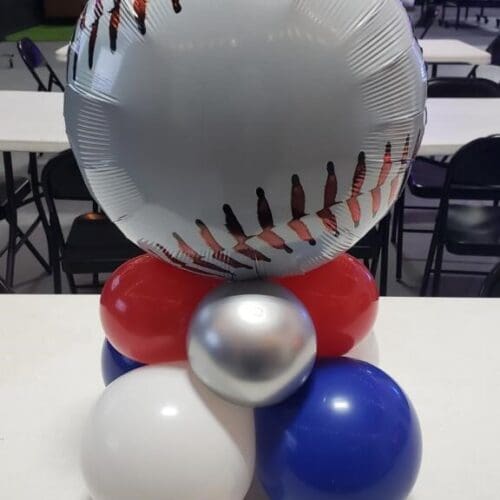 Balloon centerpiece by Partistry Balloons