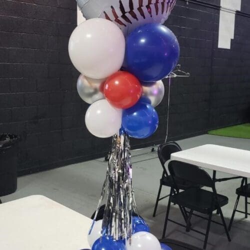 Balloon centerpiece by Partistry Balloons