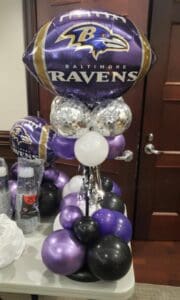 Balloon centerpiece by Partistry Balloons