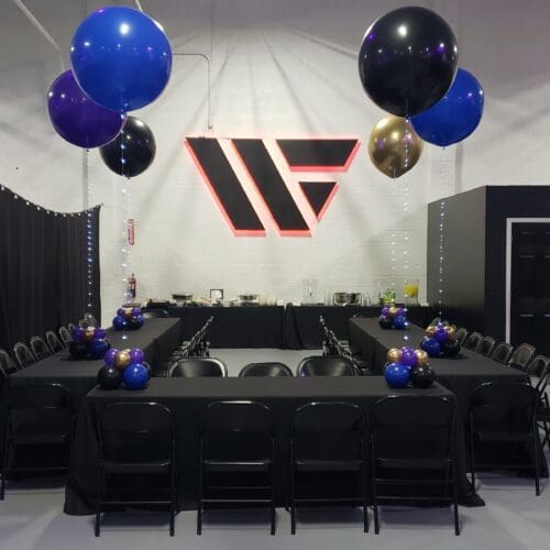 Balloon centerpiece by Partistry Balloons