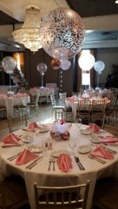 Balloon centerpiece by Partistry Balloons