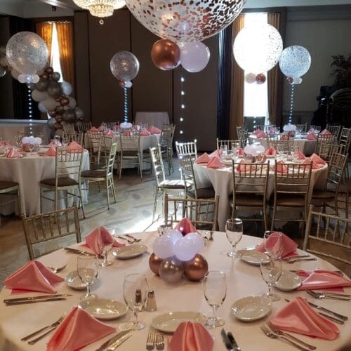 Balloon centerpiece by Partistry Balloons