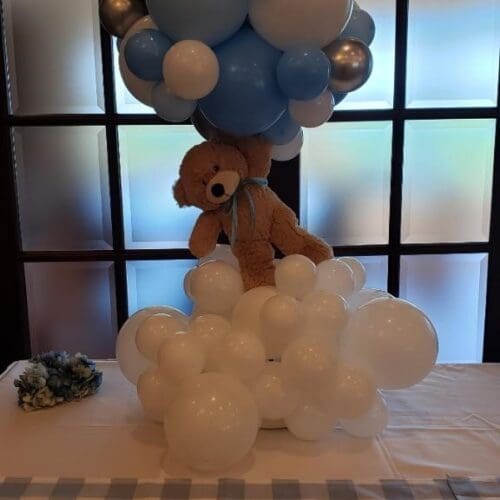 Balloon centerpiece by Partistry Balloons