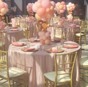 Balloon centerpiece by Partistry Balloons
