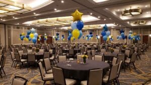 Balloon centerpiece by Partistry Balloons