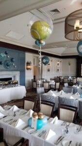 Balloon centerpiece by Partistry Balloons