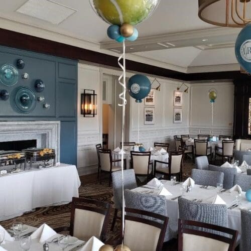 Balloon centerpiece by Partistry Balloons