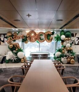 Custom balloon garland by Partistry Balloons