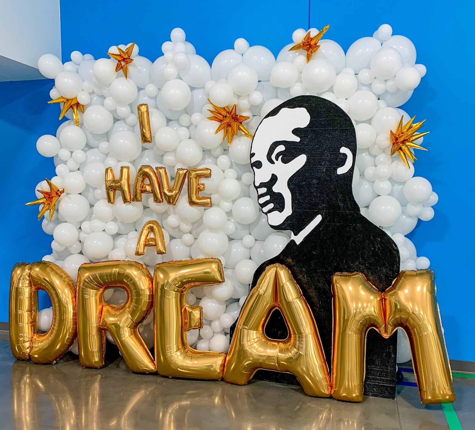 MLK balloon wall by Partistry Balloons